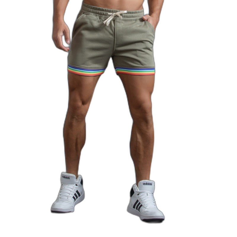 Striped Comfort Sweatpant Shorts