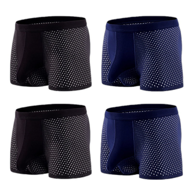 4 Pack Breathable Mesh Ball Pouch Underwear