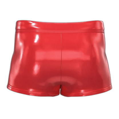 Open-Front Leather Boxer Briefs