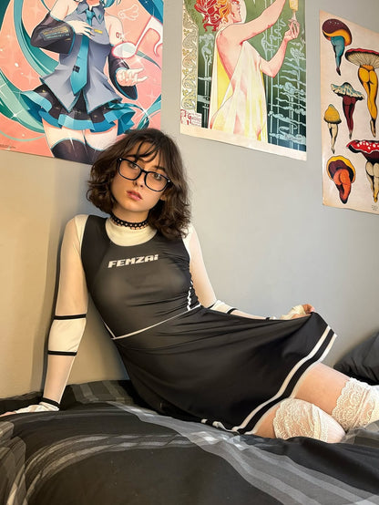 B&W Heartbreaker Dress
