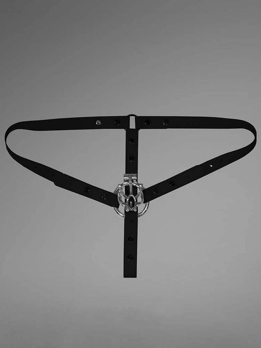 Chastity Lock Silicone Three-Way Auxiliary Fixing Strap