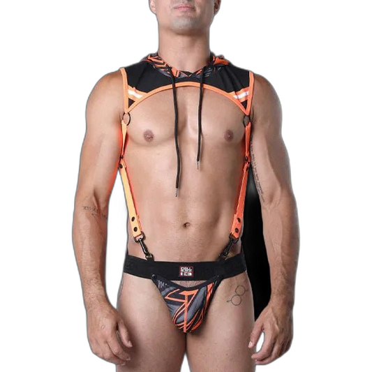 Cell Block 13 Kennel Club Lightning Hoodie Harness | Orange