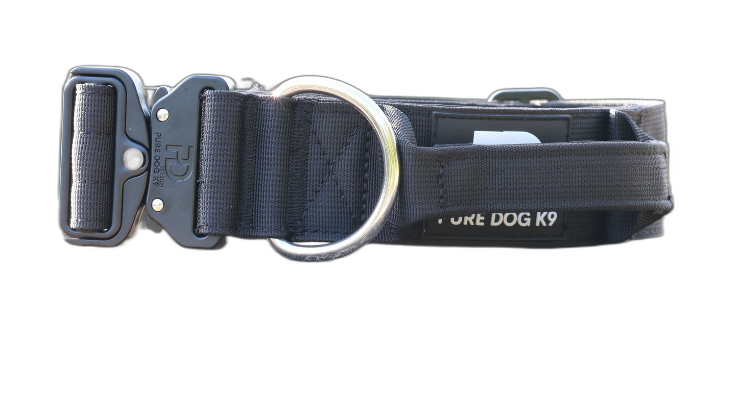 Pure Dog k9 Tactical Collar Black