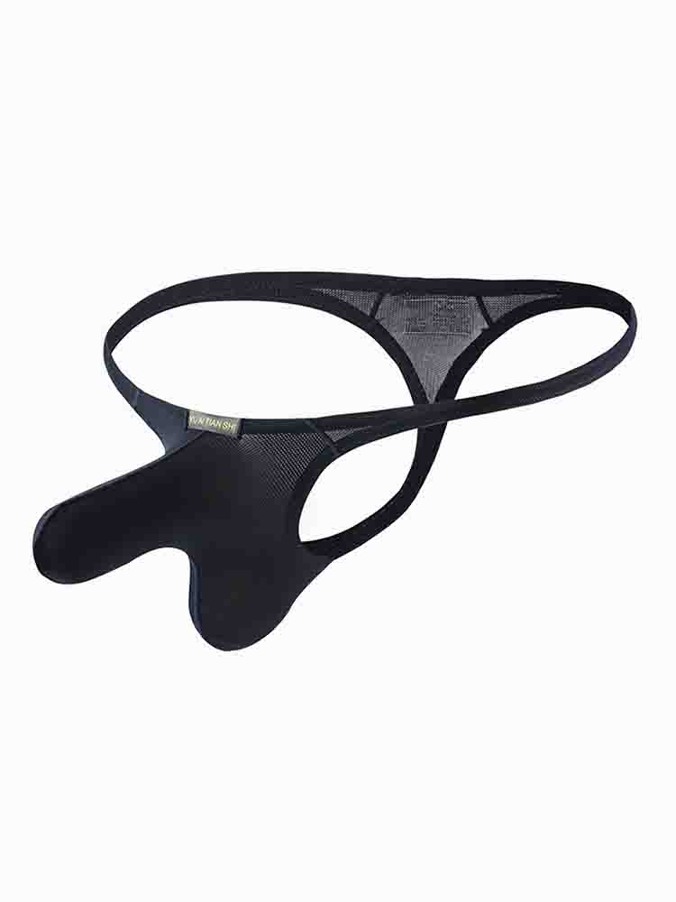 Men's Low Waist Ice Silk Elephant Trunk Thong
