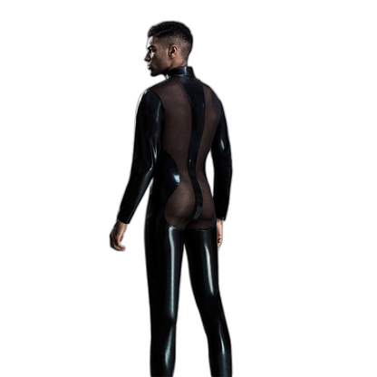 Men's Sheer Mesh Bodysuit