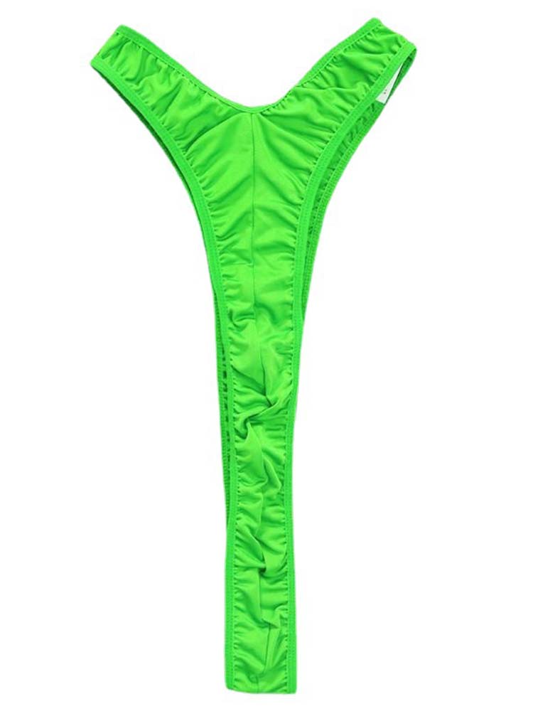 Men's Solid Color Y-Shaped Bodysuit