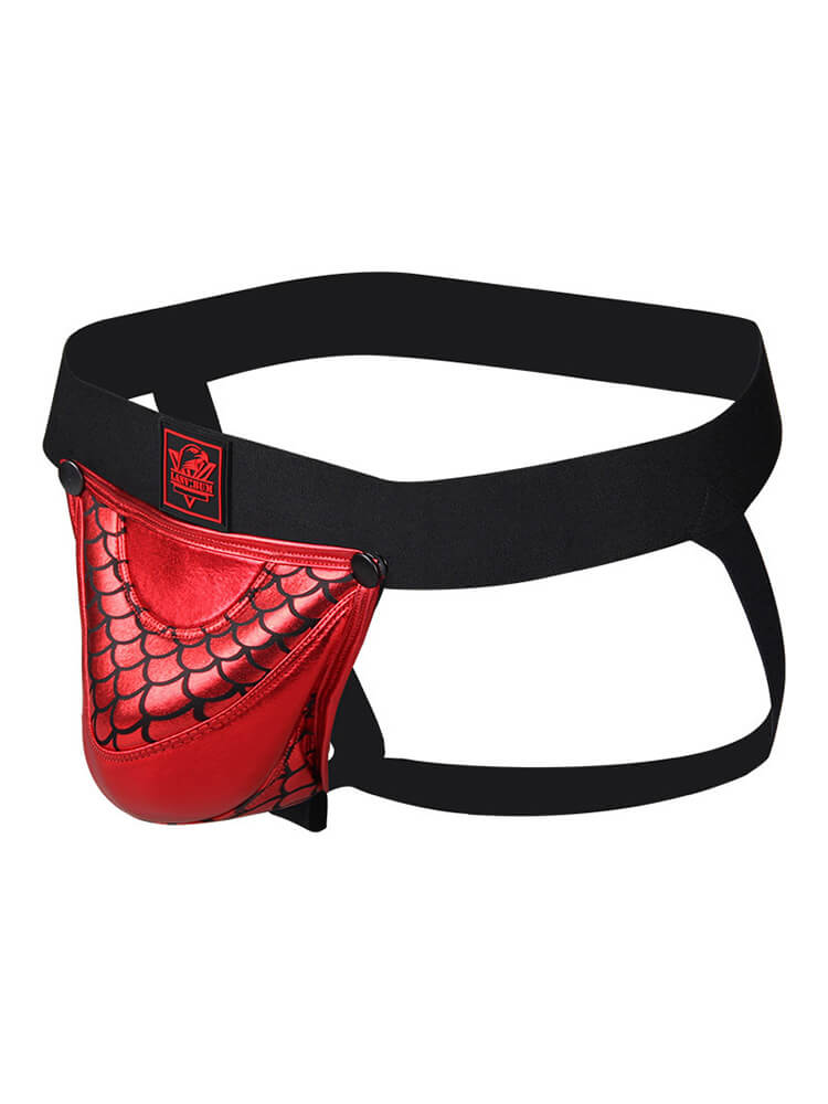 Men's Detachable Colorblock Pouch Hip-Lifting Jockstrap