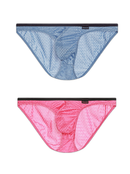 Men's Low-rise Mesh U-shaped Convex Pocket Sports Briefs