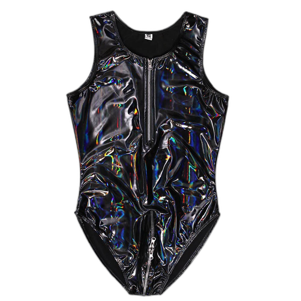 Men's Sexy Latex Corset Bodysuit Outfit