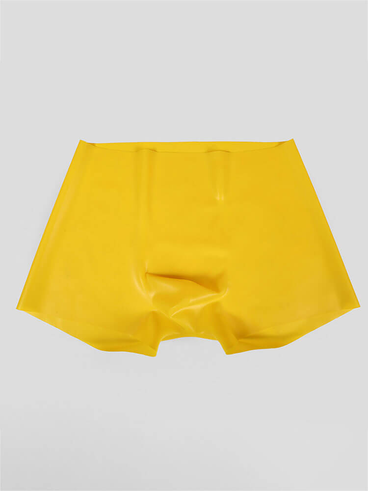 Men's Elastic Semi-Transparent Latex Boxer Briefs