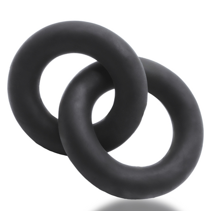 Oxballs Shackle Double Linked Cock/Ball Rings Plus Siliconet Special Edition Night