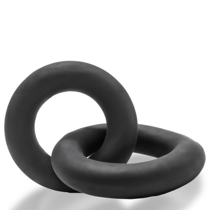 Oxballs Shackle Double Linked Cock/Ball Rings Plus Siliconet Special Edition Night