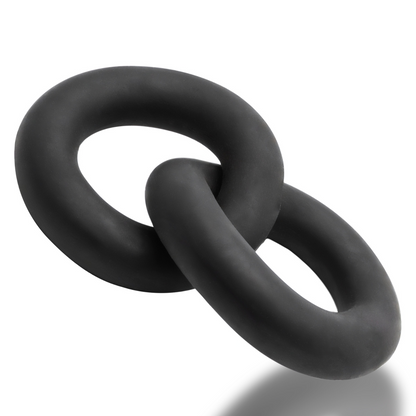 Oxballs Shackle Double Linked Cock/Ball Rings Plus Siliconet Special Edition Night