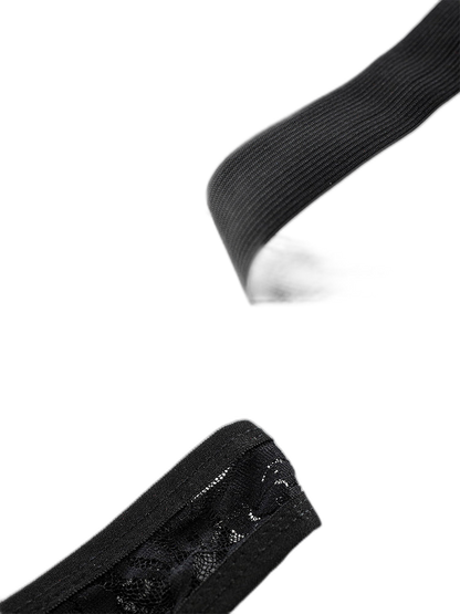 2-pack Men's Lace See-through Thongs