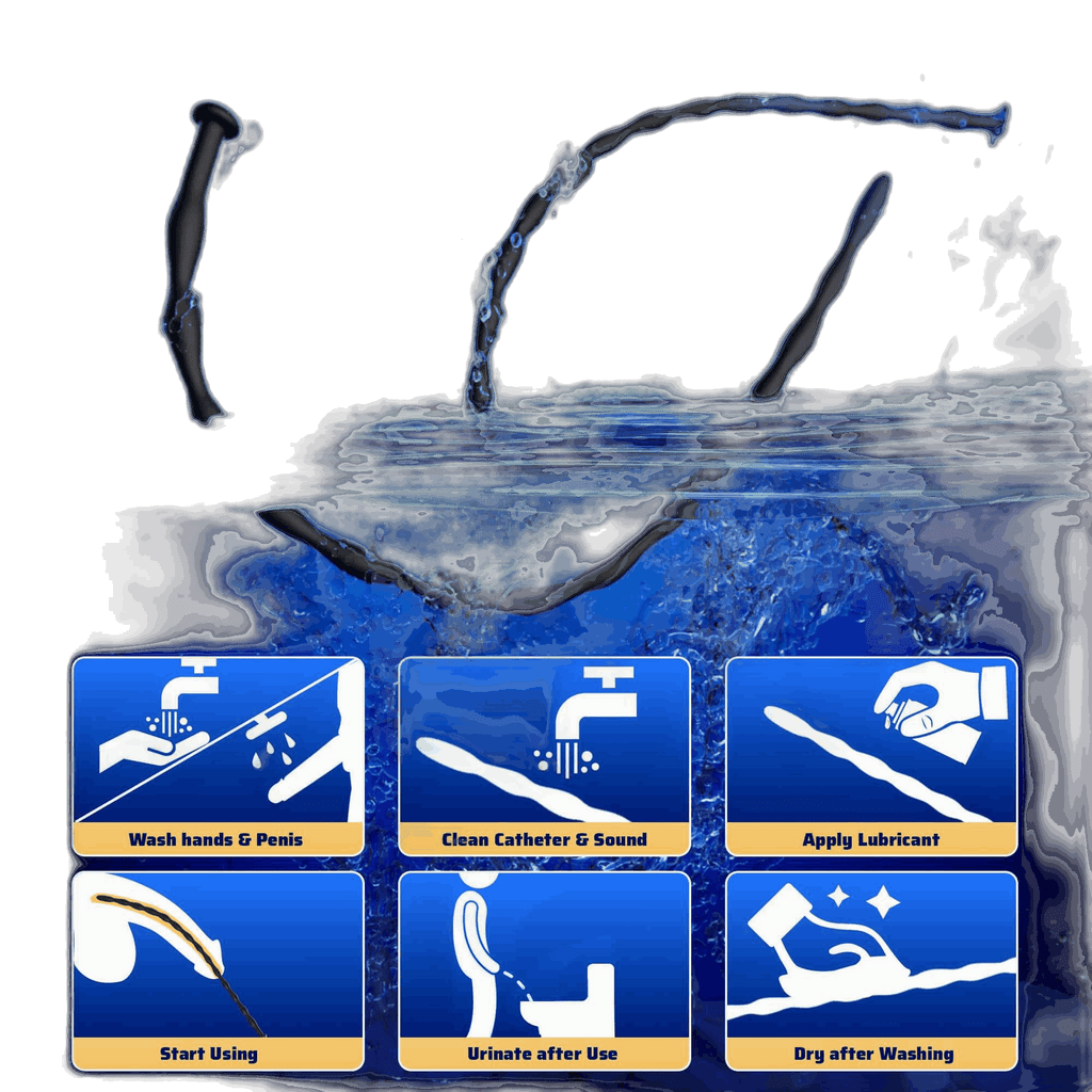 Ribbed Silicone Urethral Sounding Set - 8 Pcs