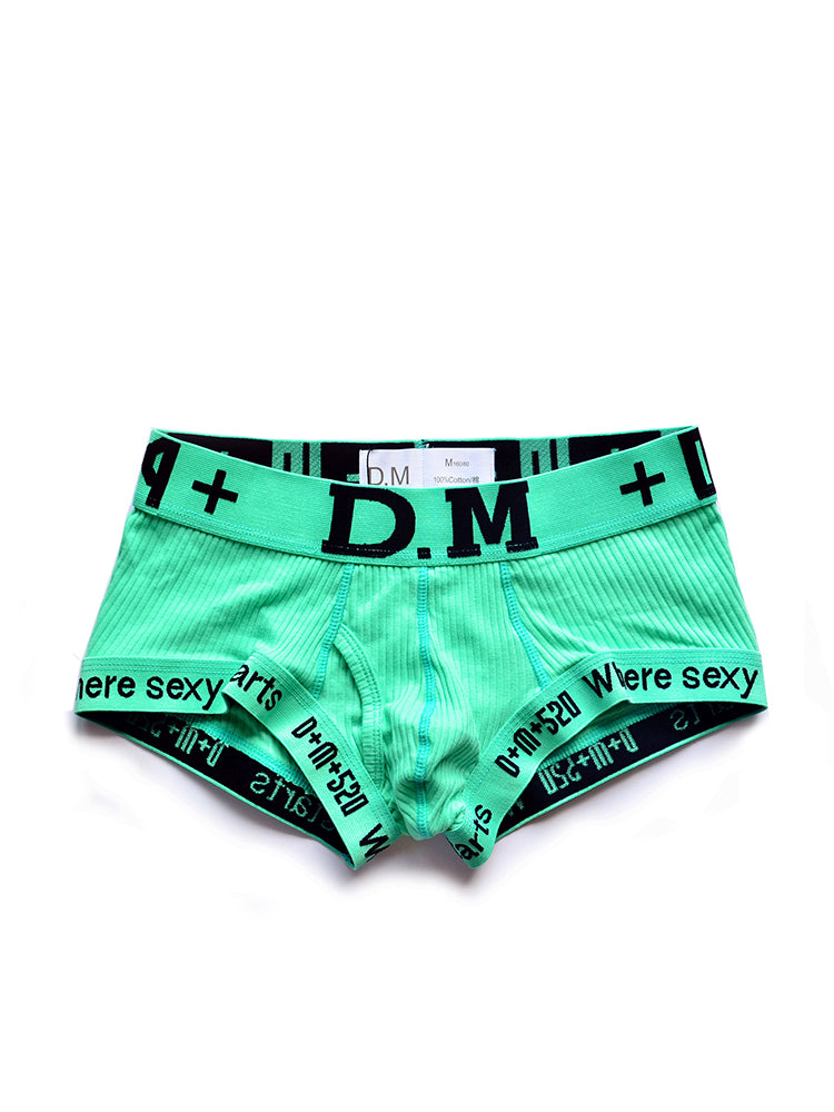 D.M Low Waist Sexy Cotton Comfort Capsule Boxer Briefs