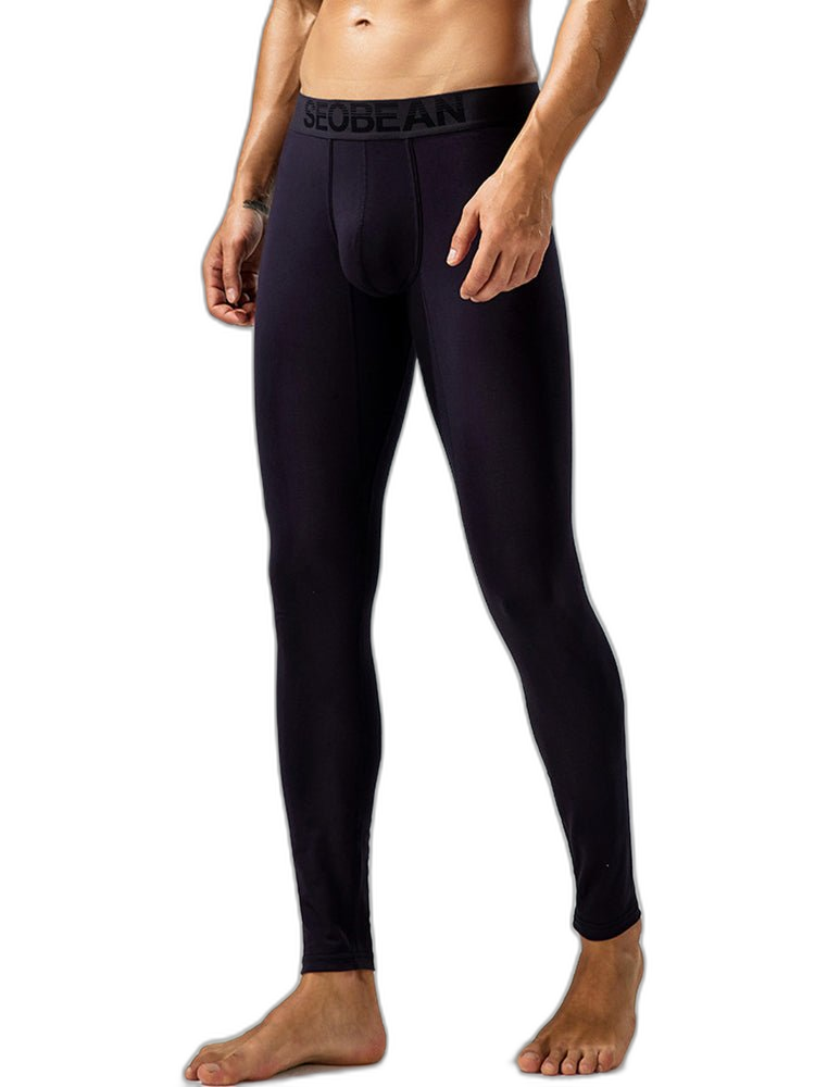 Seobean Men's Thin Autumn and Winter Essential Thermal Underwear Long Pants