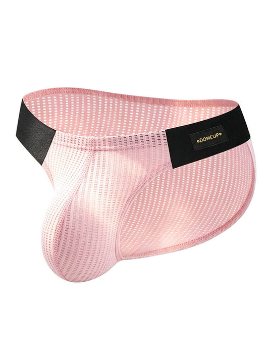 Men's Sexy Low-Rise Colorblock U-Pouch Briefs