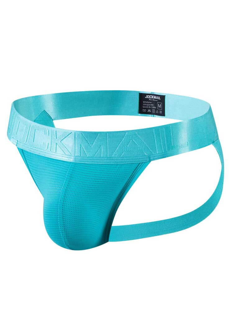 Men's Solid Color Sports Nylon Jockstrap