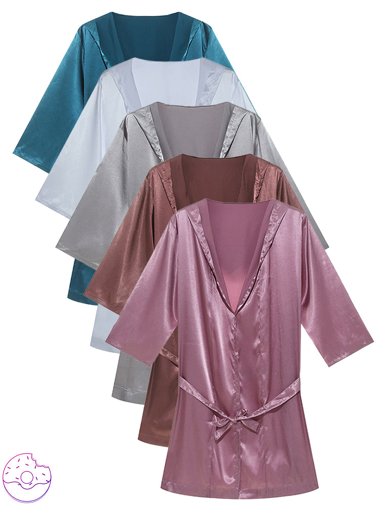 Men's Loose Polyester Short Sleeve Pajamas