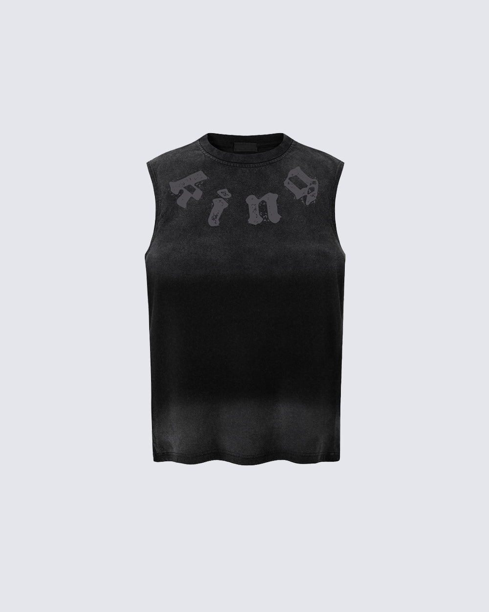 KIIKIO Retro Minimalist Letter Print Vest