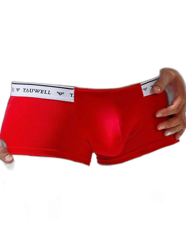 2 Pack Men's Sexy Comfortable Breathable Solid Color Trunks