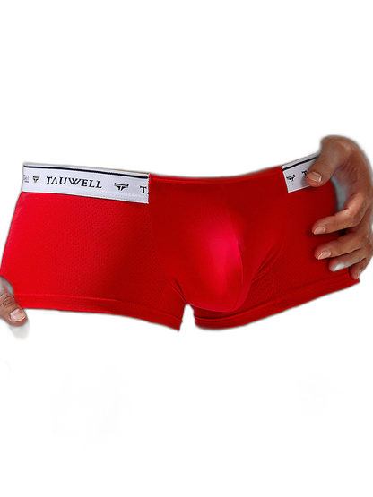 2 Pack Men's Sexy Comfortable Breathable Solid Color Trunks