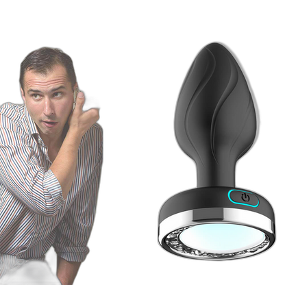 Moon & Antler - Remote Control Light-Up Silicone Vibrating Butt Plug