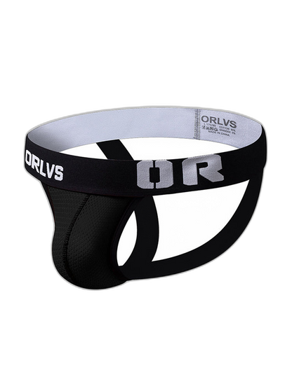 3 Pack Men's U-Pouch Striped Sexy Jockstraps