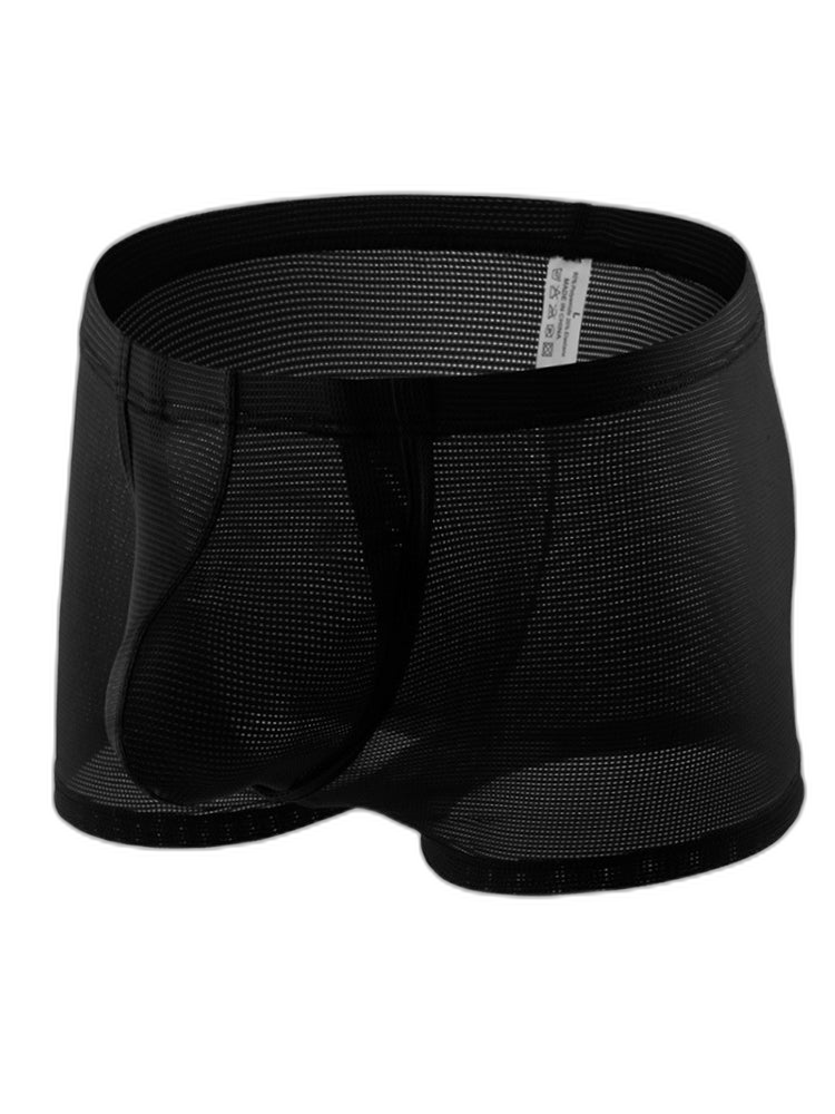 Men's Big Pouch U-convex Trunks with Fly