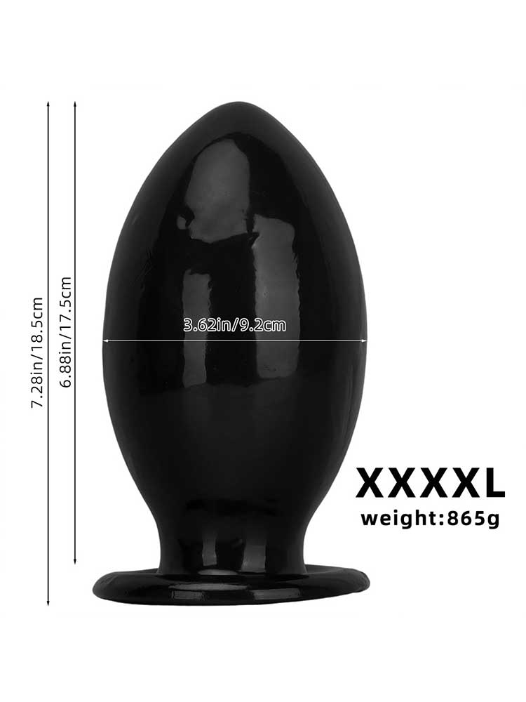 Giant Rugby Ball PVC Suction Cup Anal Plug
