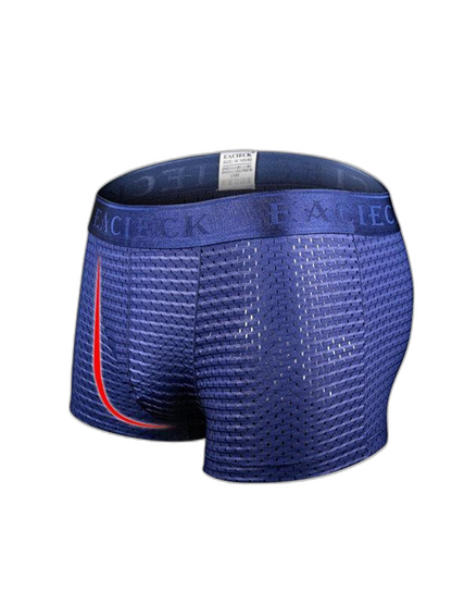 3Pcs Men's Mesh Thin Ice Silk Underwear