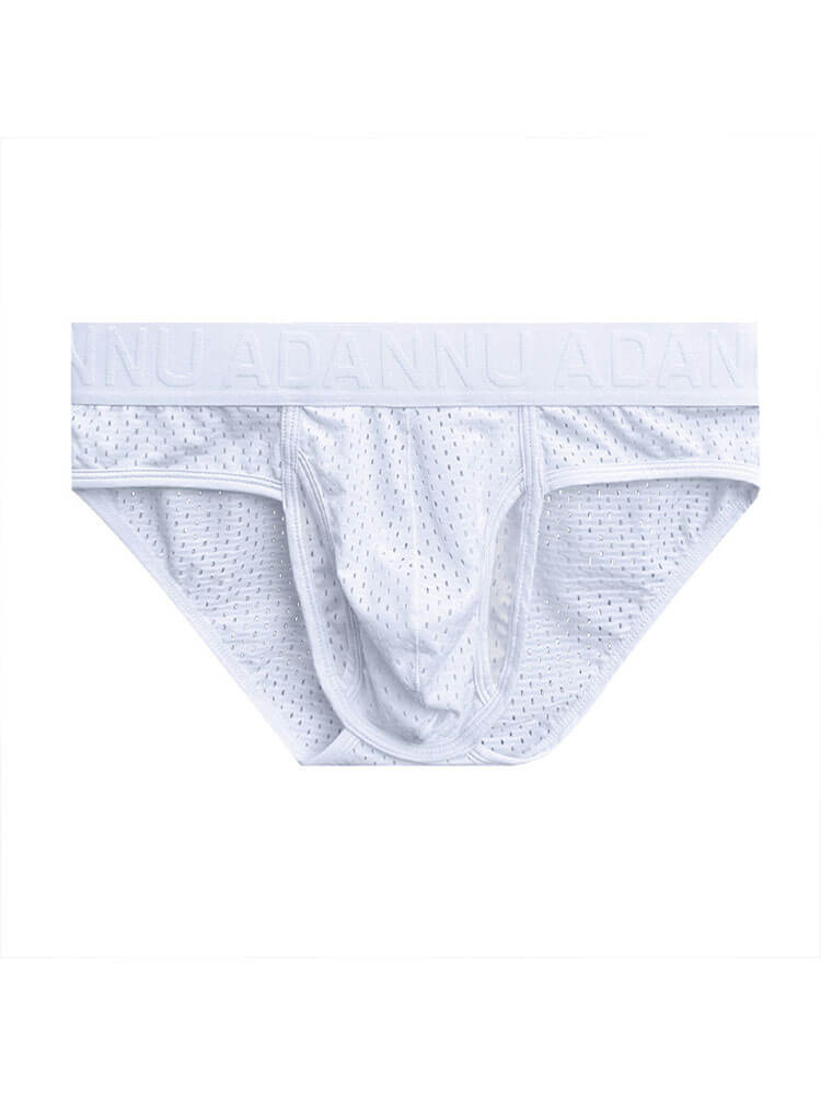 Men's Sexy Gun Bullet Separation Mesh Briefs