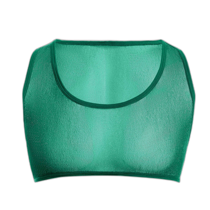 Sheer Glitter Crop Tank