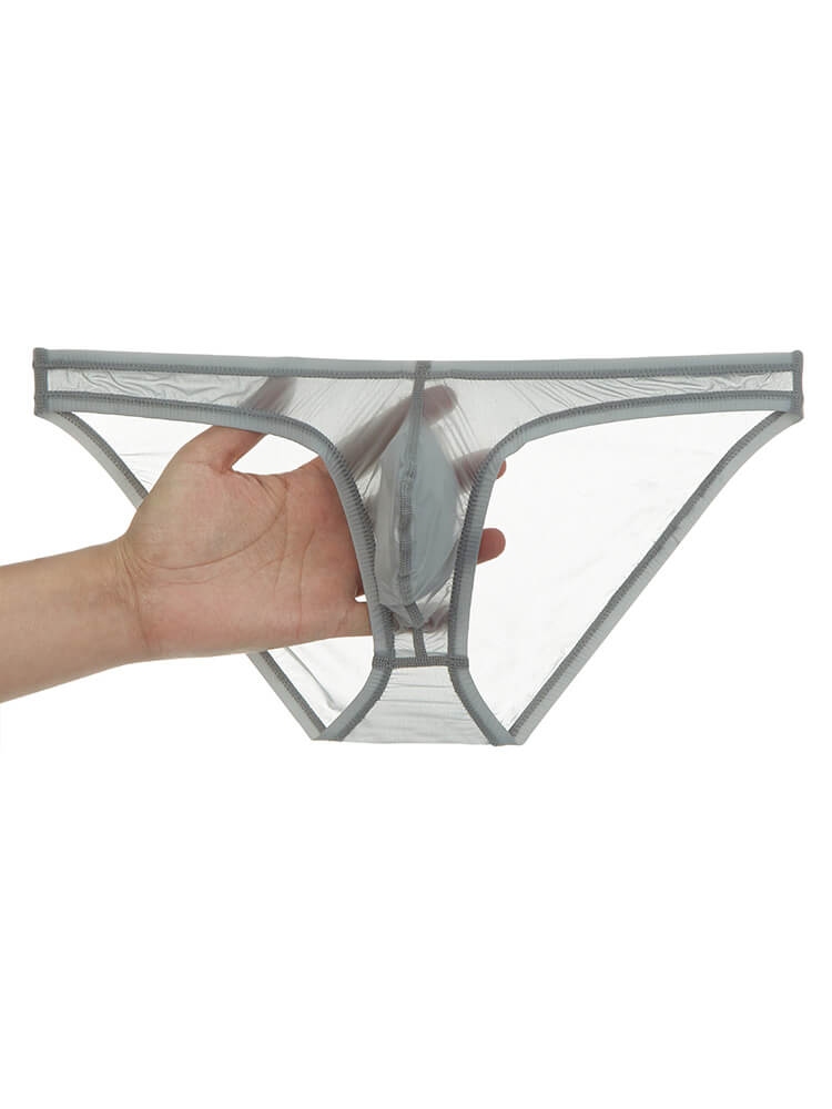 Men's Sexy Quick-Drying Sheer Narrow-Band Briefs