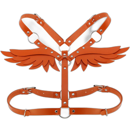 Angel Wings Leather Harness