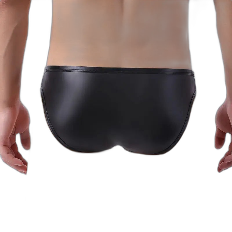 Men's Sexy Patent Leather Briefs