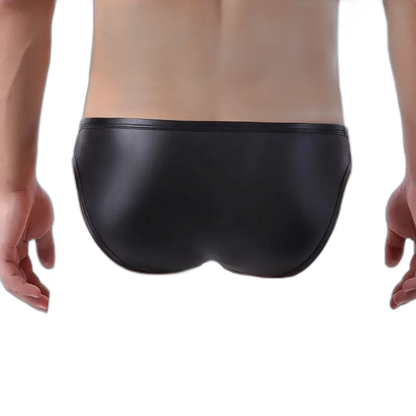 Men's Sexy Patent Leather Briefs