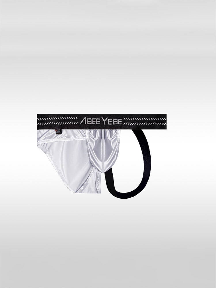 Men's Irregular Triangle Stitching Thong Briefs