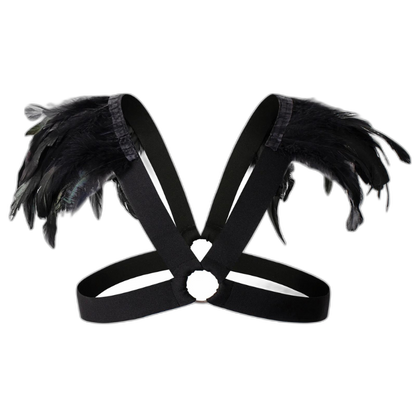 Men's Feather Decorative Harness Strap