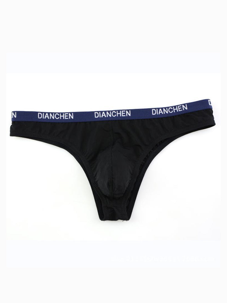 4 Pack Men's Sexy Comfortable Ice Silk Breathable Thong