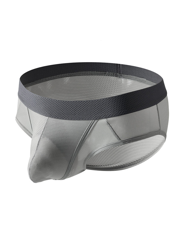 3 Pack Men's Low-Rise Mesh Briefs with Breathable Support & Convenience Fly