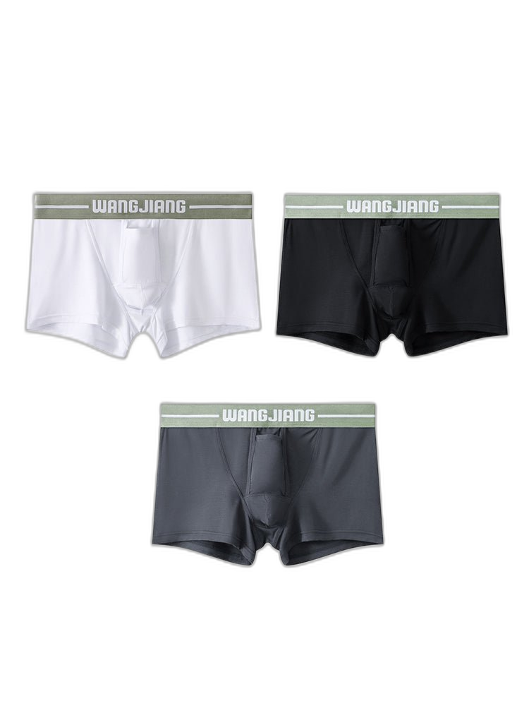 3 Pack Men’s Breathable Trunks with Front Pouch