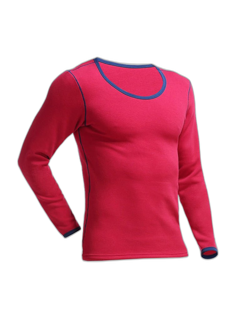Fleece Lined Men's Thermal Underwear With Support Pouch