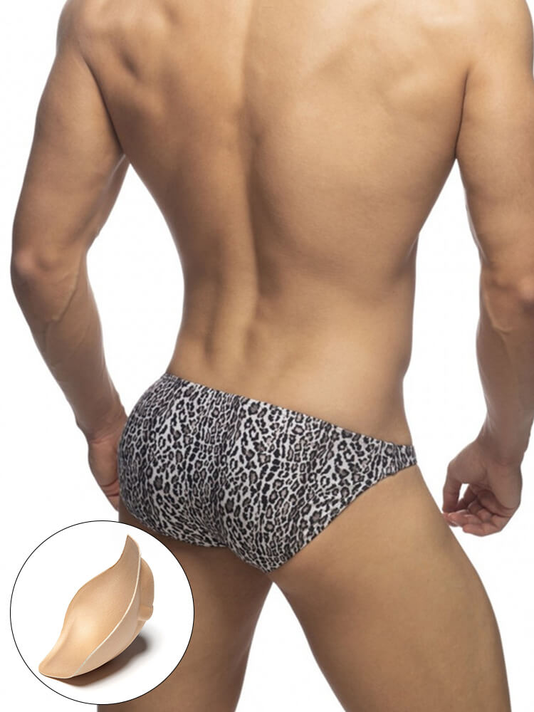 Men's Solid Colour Sexy Cup Swim Briefs