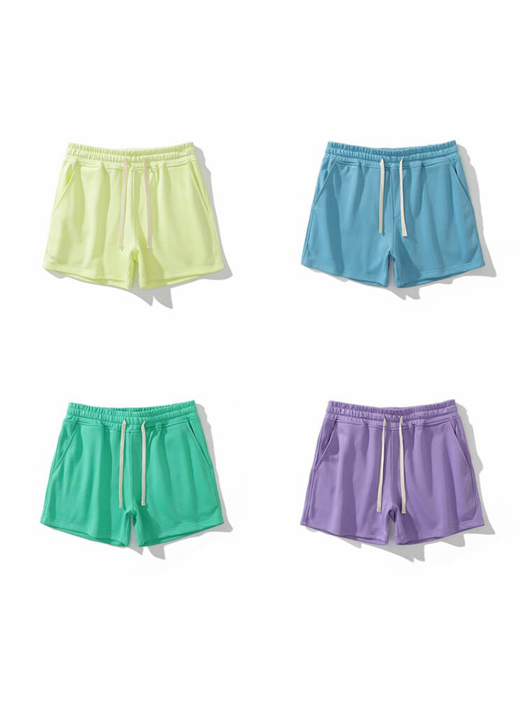 Men's Casual Solid Cotton Gym Shorts
