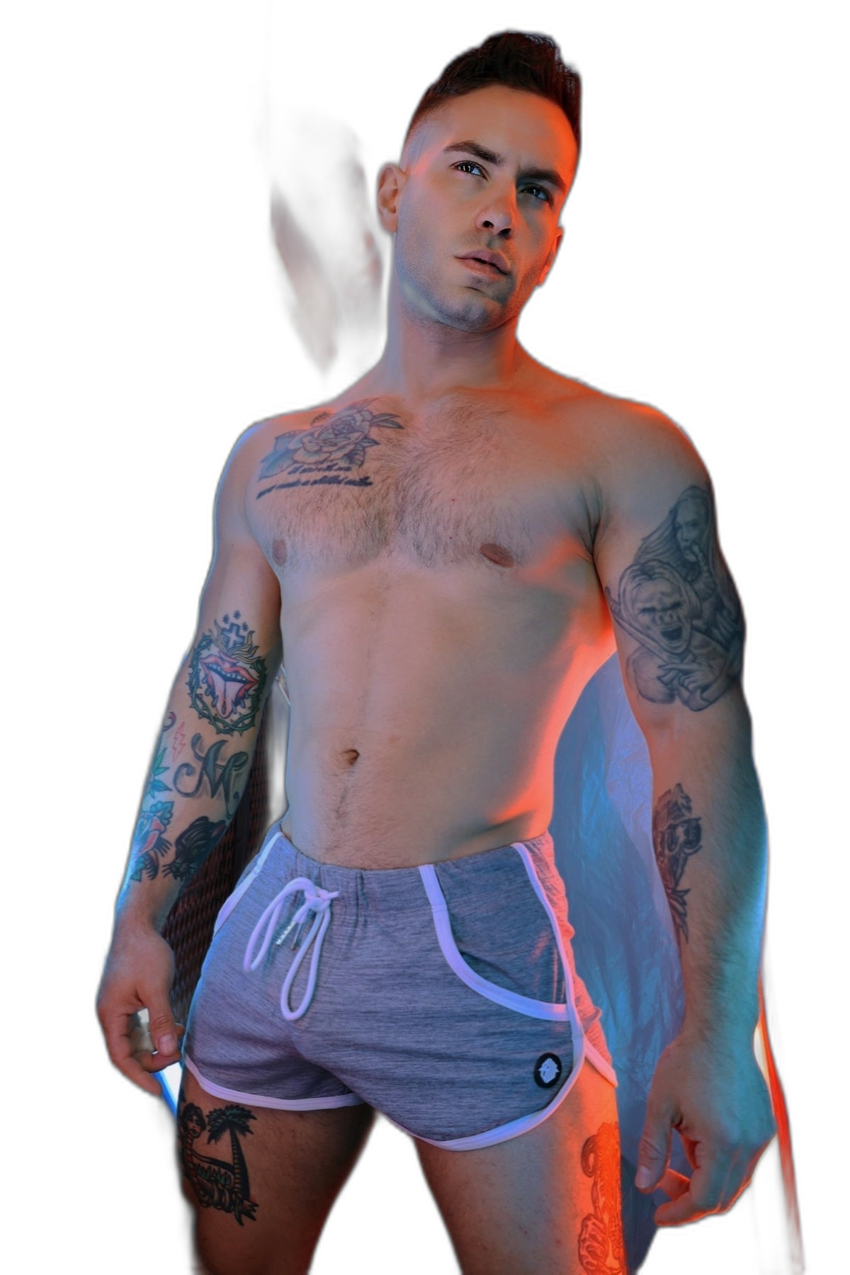Breedwell Retro Remix Shorts Heather Grey