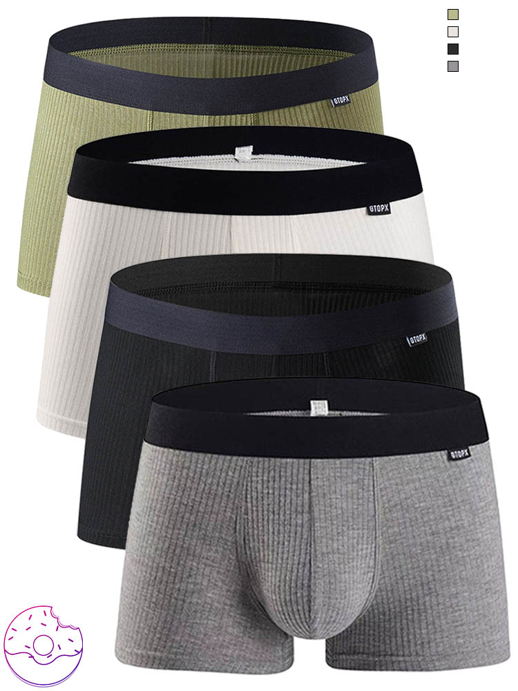 Men's Breathable Viscose Fiber Trunks