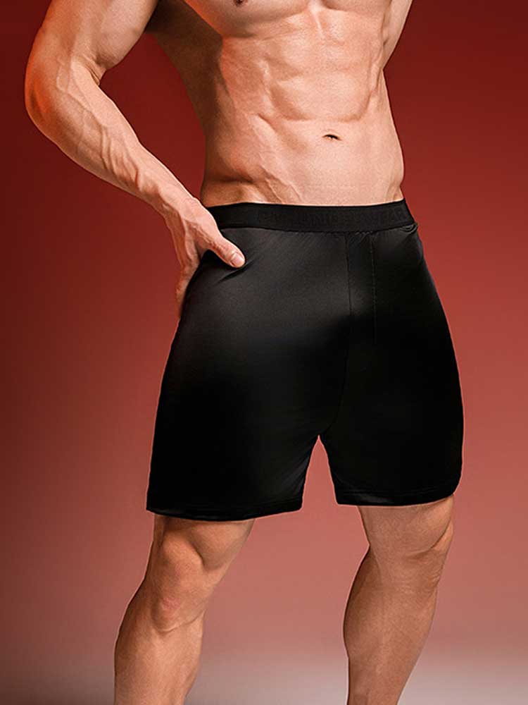 Men's Stretch Tank Top And Shorts Ice Silk Pajama Set