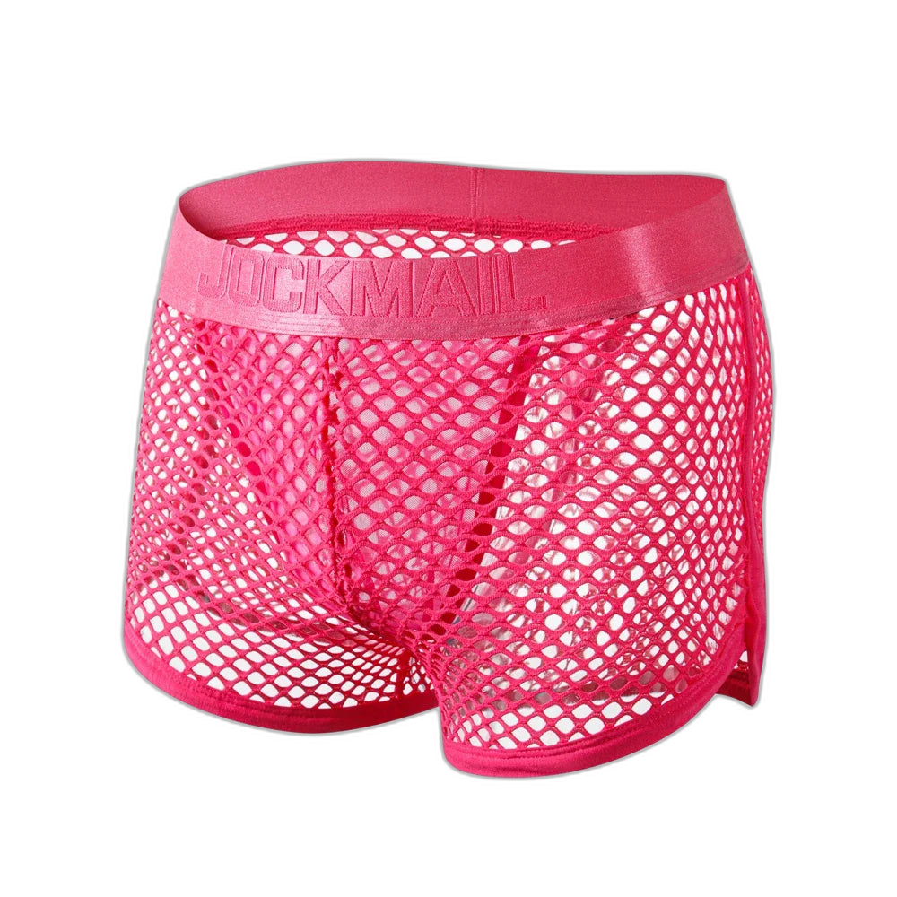 Jockmail 'Reveal All Fishnet' Underwear Shorts